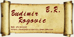 Budimir Rogović vizit kartica